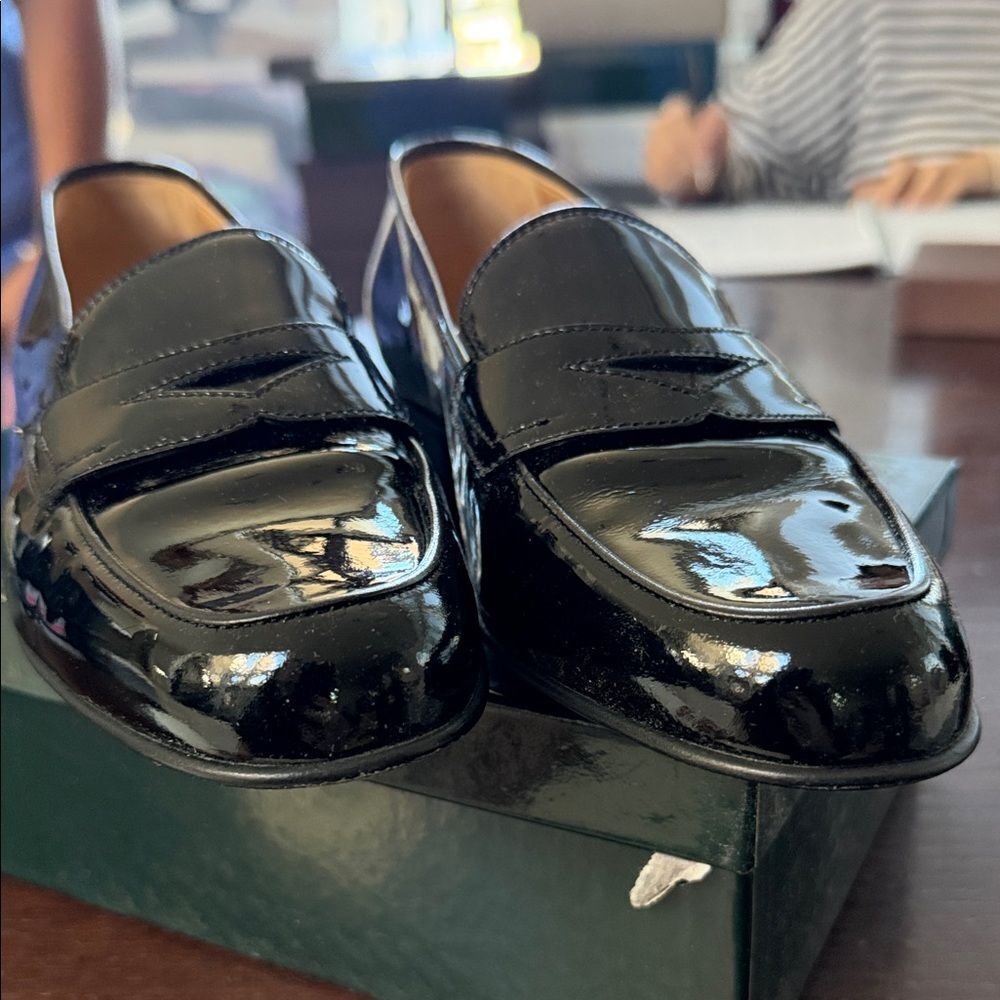 Galo Black Patent Loafers - Picture 4 of 9